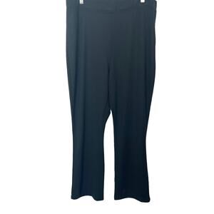 CHELSEA STUDIO HI-RISE WIDE LEG PULL-ON, WOMENS, 22W, BLACK, DRESSY, NO POCKETS